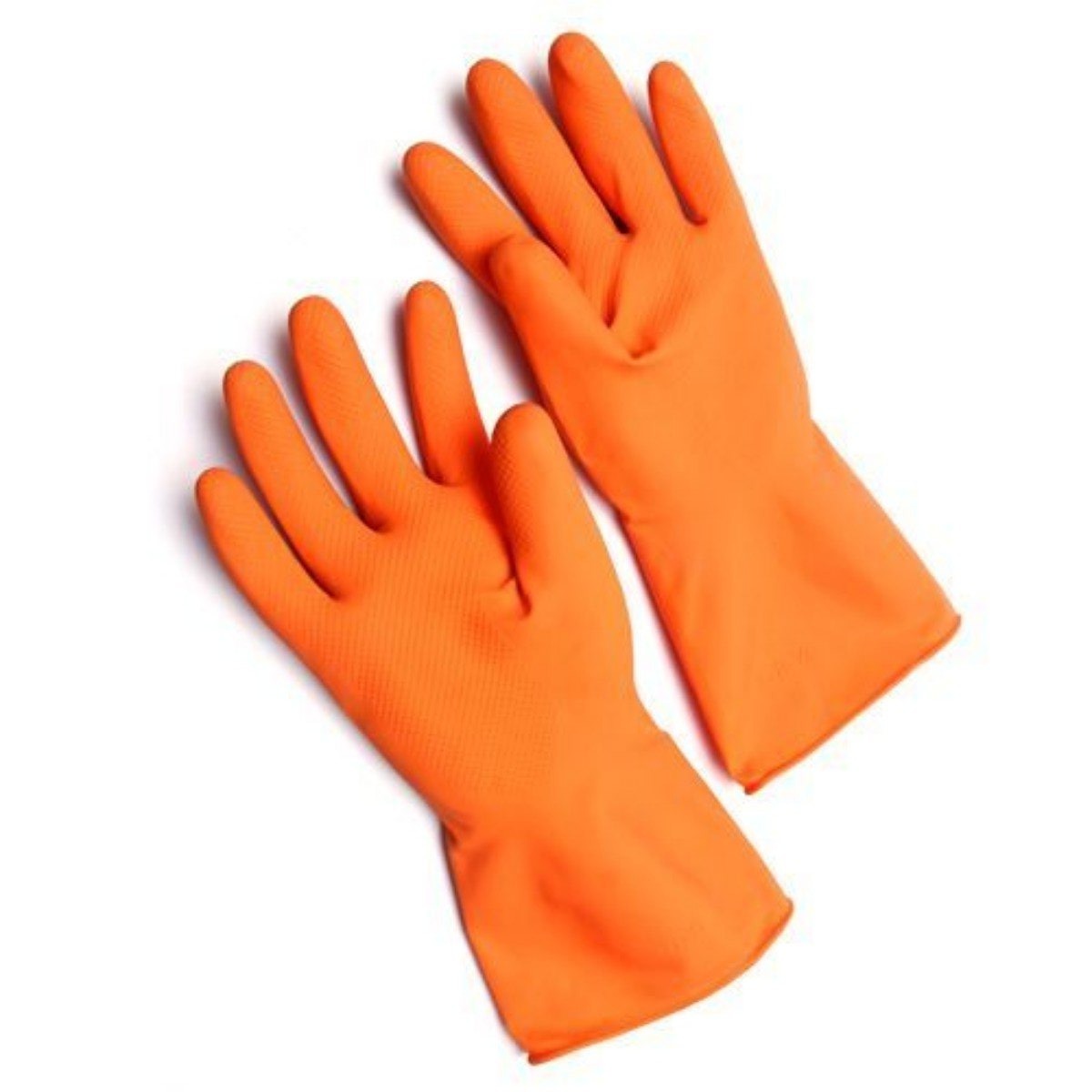 Rubber Hand Gloves (Orange) - Construction Etail